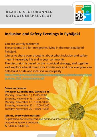 Osallisuuden ja turvallisuuden illat Pyhäjoella