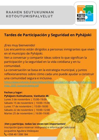 Tardes de Participacion y Seguridad en Pyhäjoki