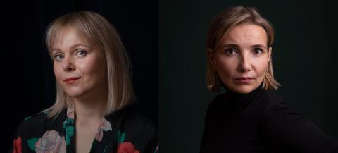 Kuvassa Minna Mikkonen ja Jenni Räinä