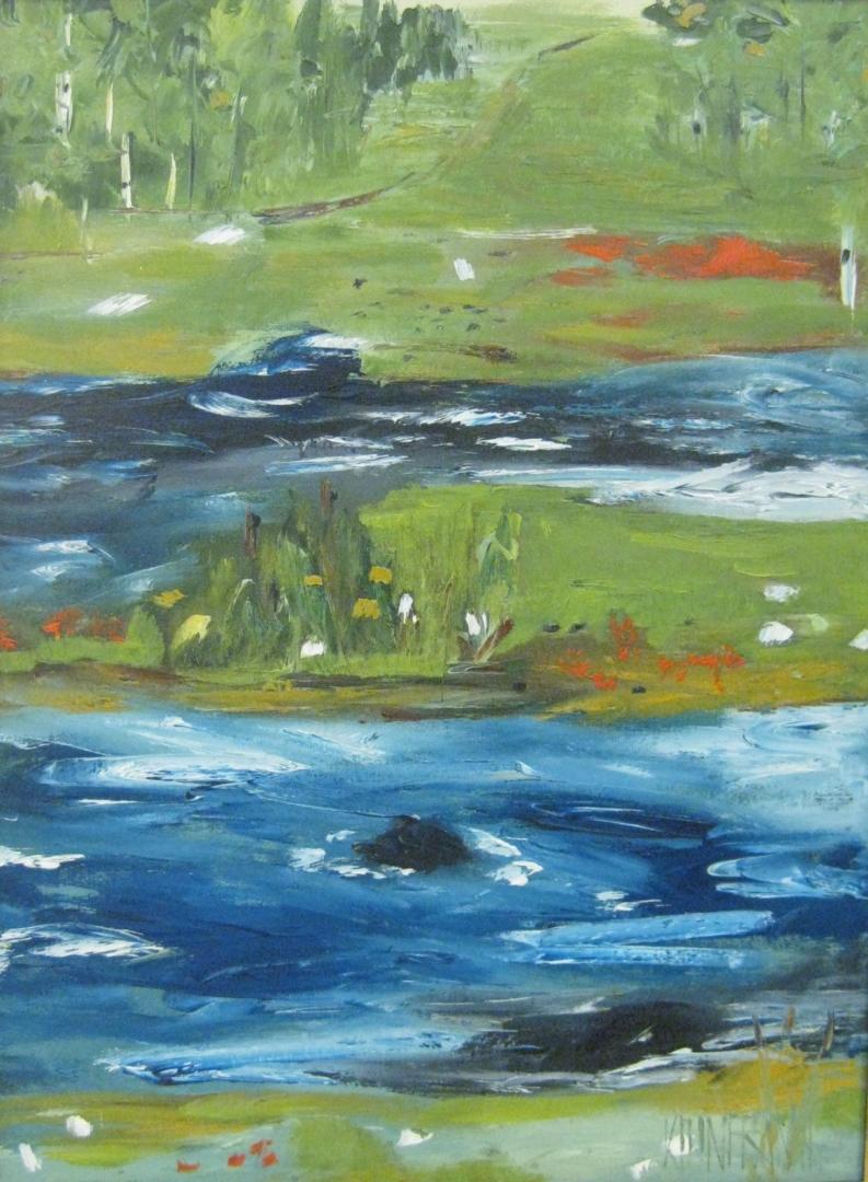 Kuva Liisa Kitinpramin maalauksesta.