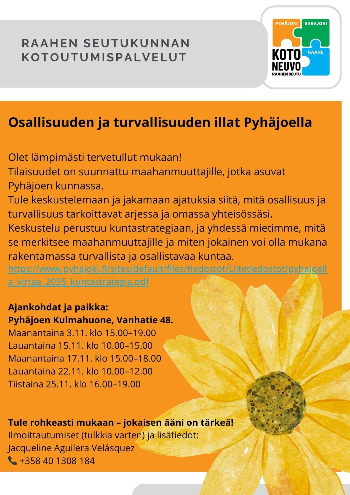 Tardes de Participación y Seguridad en Pyhäjoki