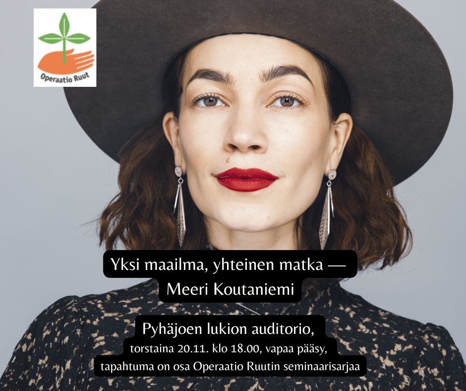 Meeri Koutaniemi: Kuvien voima, kohtaamisen rohkeus. Pyhäjoen lukiolla to 20.11.2015 klo 18.00